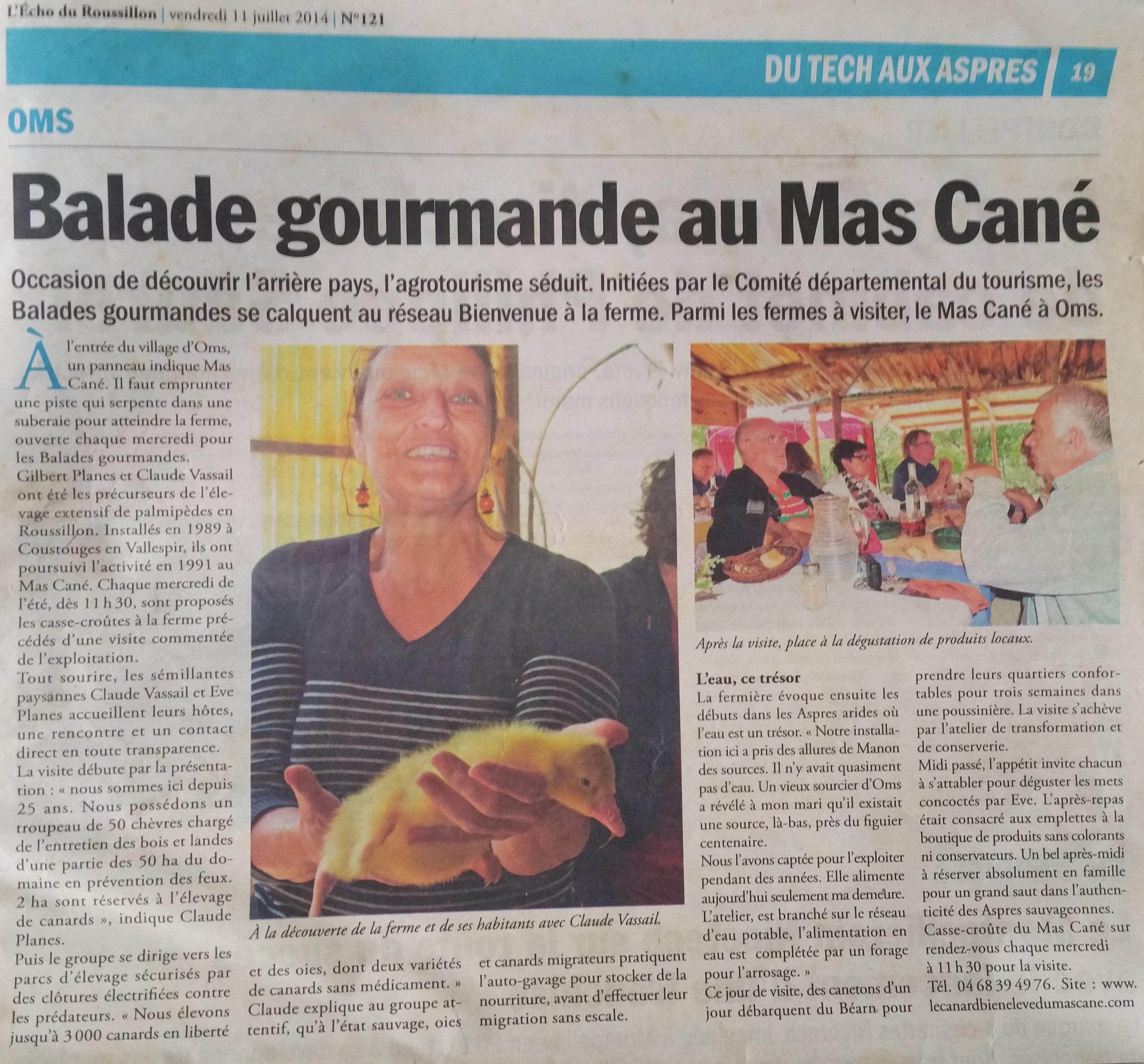 repas à la ferme producteur de foie gras a oms dans le 66