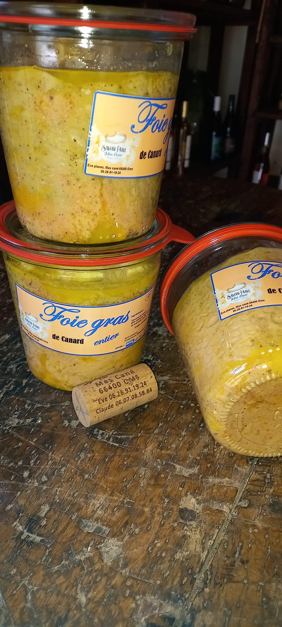 SVF "mi-cuit" 400 g Foie gras entier de canard