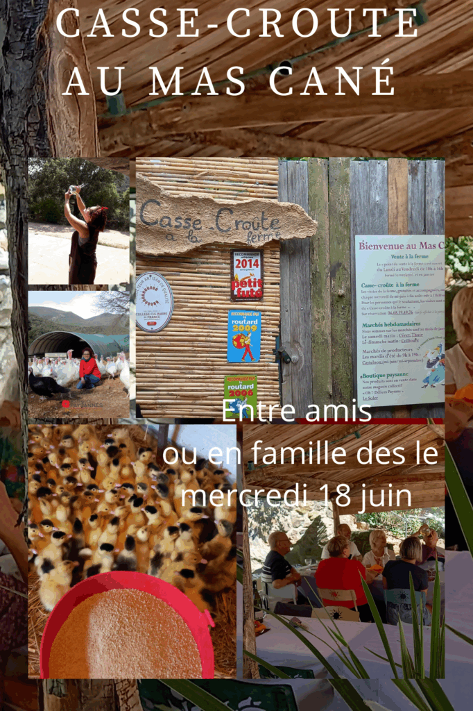 Nos casse-croûtes à la ferme du Mas Cané